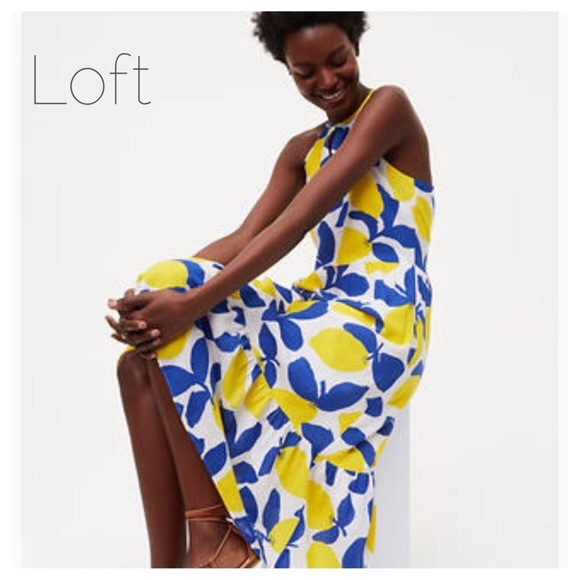 LOFT Dresses & Skirts - NWT ANN TAYLOR LOFT Lemonade Midi Dress 6